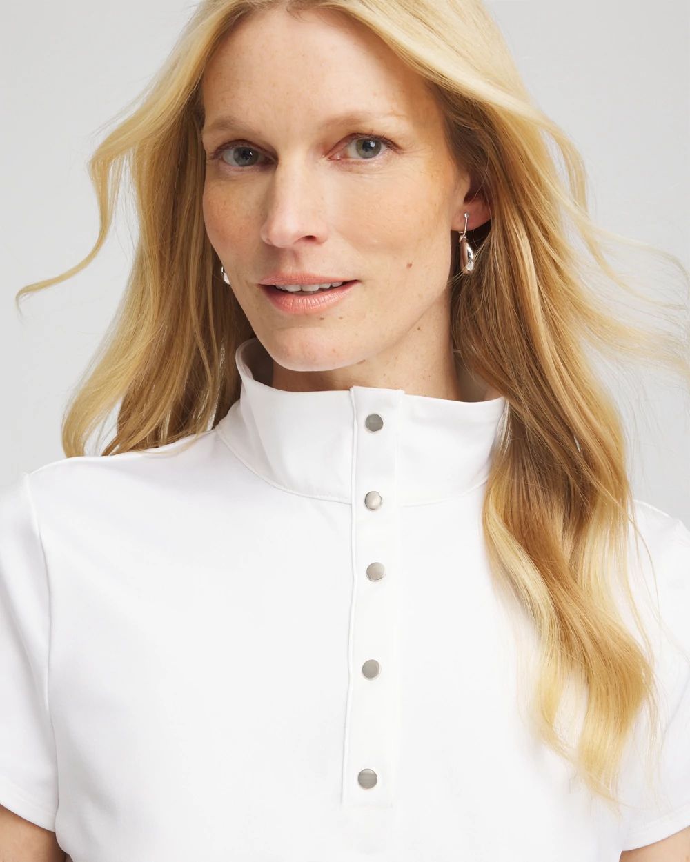 SugarOnTopページ Zenergy® UPF Floral Mockneck Golf Top | Chico's